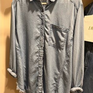 Casual Denim Button-Up Shirt